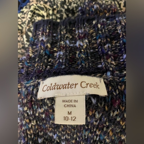 Coldwater Creek speckled open front cardigan sweater - Picture 5 of 5